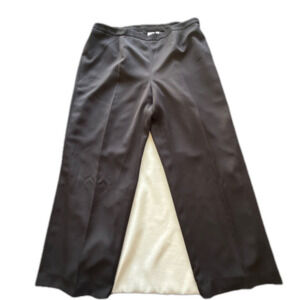 Le Suit Women’s Black Wide Leg Dress Pants Size 18W Workcore NWT